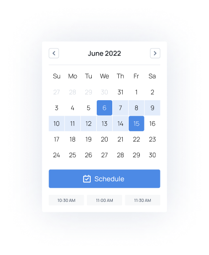 Calendar container
